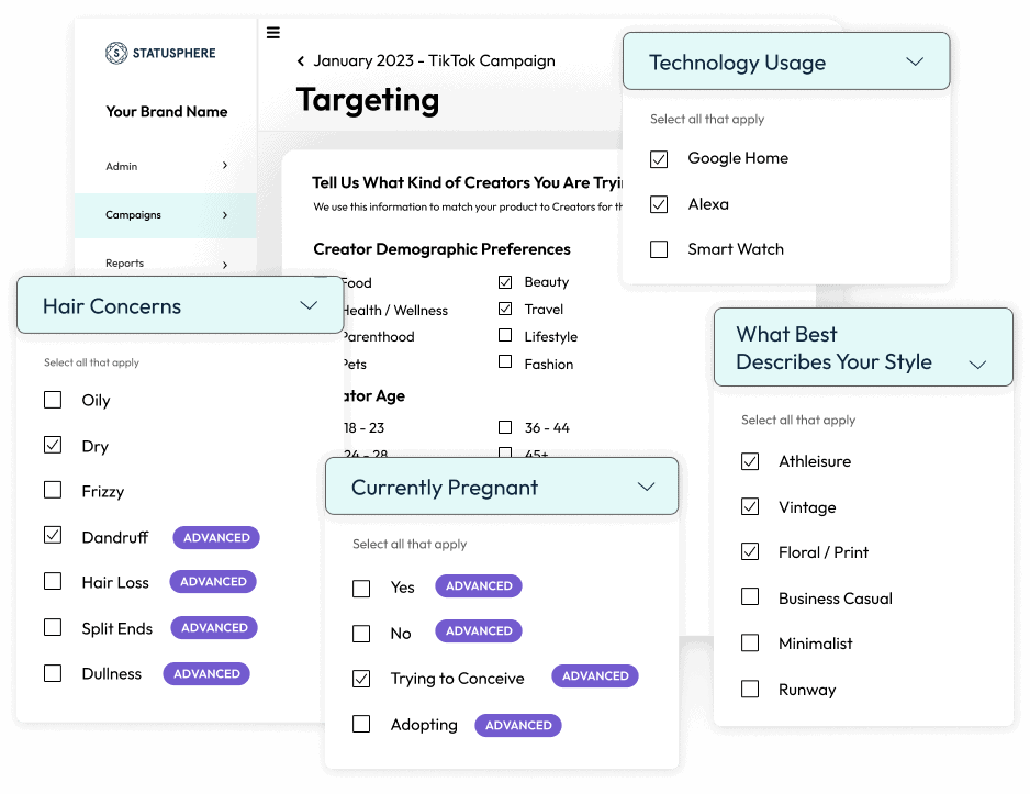 statusphere influencer targeting